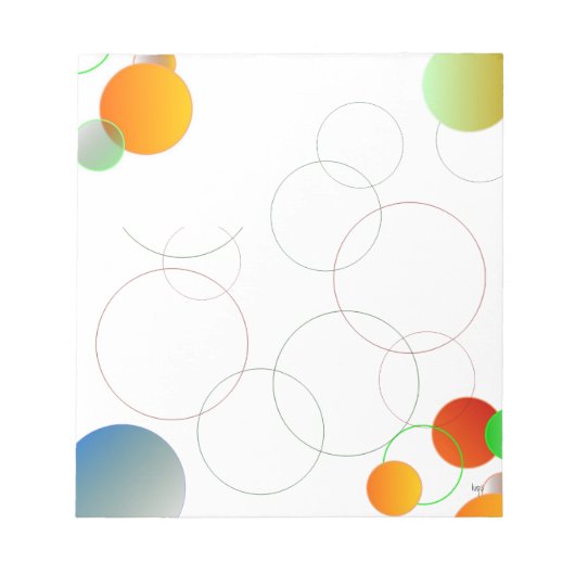 Bloc-note Cercles (Devant)