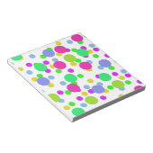 Bloc-note Cercles abstraits sans couture amusant confetti po (Incliné)