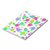 Bloc-note Cercles abstraits sans couture amusant confetti po (Tourné)