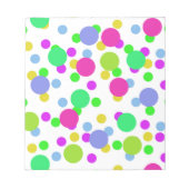 Bloc-note Cercles abstraits sans couture amusant confetti po (Devant)