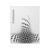 Bloc-note Cercles demi-tons Abstraits X (Tourné)