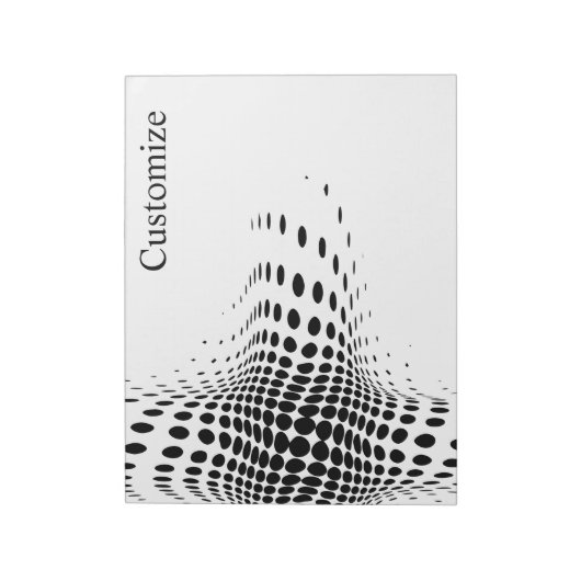 Bloc-note Cercles demi-tons Abstraits X (Tourné)