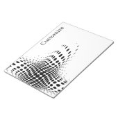 Bloc-note Cercles demi-tons Abstraits X (Incliné)