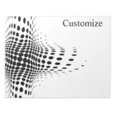 Bloc-note Cercles demi-tons Abstraits X (Devant)