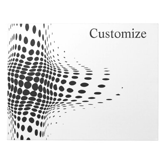 Bloc-note Cercles demi-tons Abstraits X (Devant)