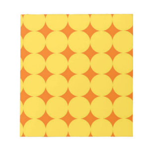 Bloc-note Cercles jaunes Motif