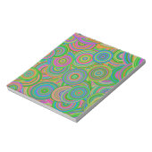 Bloc-note cercles rétro (Tourné)