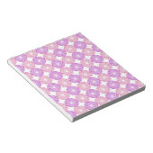 Bloc-note Cercles rose et violet motif (Incliné)