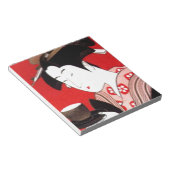 Bloc-note Cérémonie japonaise du thé de dame Art Imprimer (Incliné)