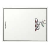 Bloc-note Cerf avec Emblème héraldique de graisse (Devant)