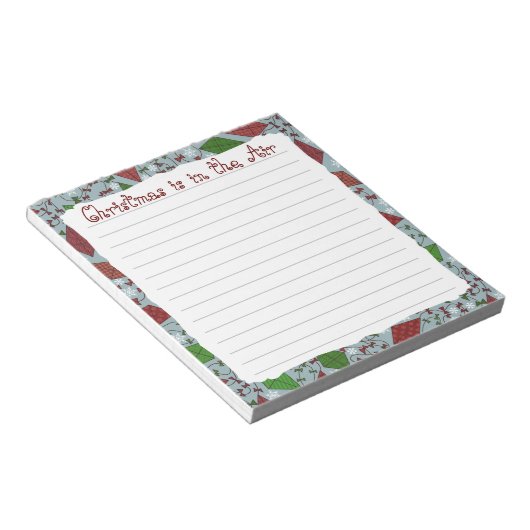 Bloc-note Cerfs-volants de Noël, bloc - notes (Incliné)