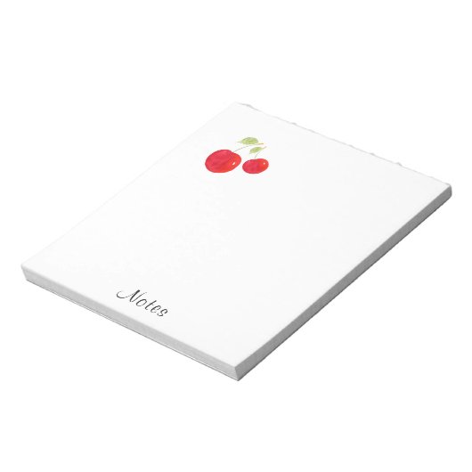 Bloc-note Cerises d'aquarelle (Tourné)