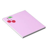 Bloc-note Cerises rouges souriantes (Incliné)