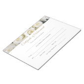 Bloc-note Certificat d'accomplissement - Tear-away Pad (Incliné)