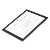 Bloc-note Certificats de concours de style Miss America - pa (Incliné)