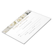 Bloc-note Certificats de concours de style Miss America - pa (Incliné)