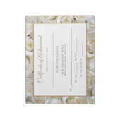 Bloc-note Certificats de concours de style Miss America-Réus (Tourné)