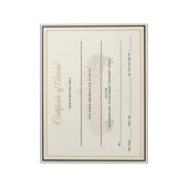 Bloc-note Certificats de la Couronne du Royaume-Uni - Prix (Tourné)