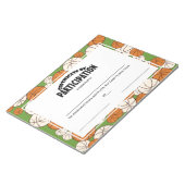 Bloc-note Certificats de participation au basket-ball (Incliné)