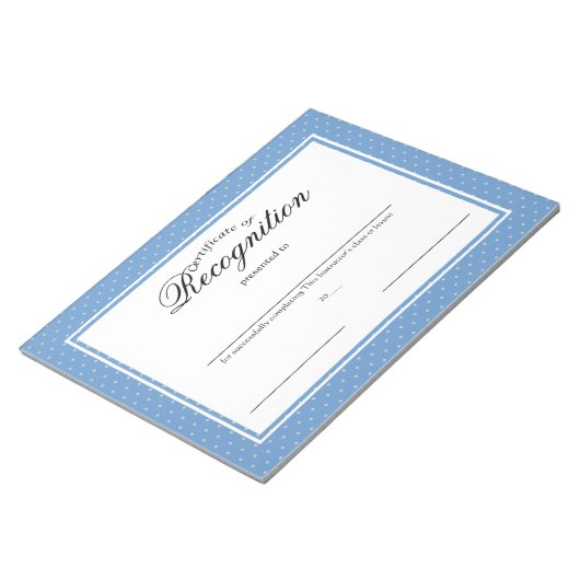 Bloc-note Certificats de reconnaissance (Incliné)