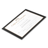 Bloc-note Certificats Miss Pageant-participation (Incliné)