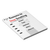 Bloc-note Cesser de fumer Motivation motifs personnalisés (Incliné)