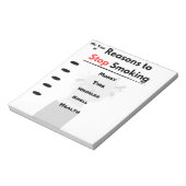 Bloc-note Cesser de fumer Motivation motifs personnalisés (Tourné)