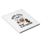Bloc-note C'est Cool C'est Costume Halloween Fantôme Citroui (Incliné)