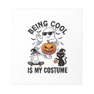 Bloc-note C'est Cool C'est Costume Halloween Fantôme Citroui