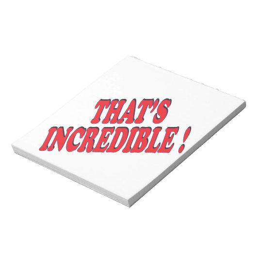 Bloc-note C'est incroyable (Tourné)