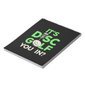 Bloc-note C'Est Le Disque Golf Vous Dans (Tourné)