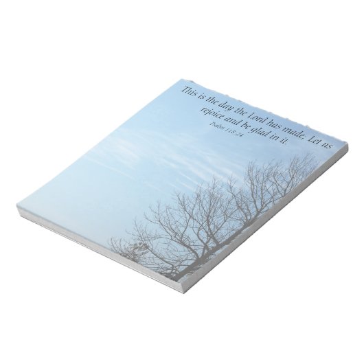 Bloc-note C'est le jour Scripture Notepad (Tourné)