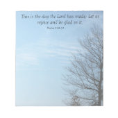 Bloc-note C'est le jour Scripture Notepad (Devant)