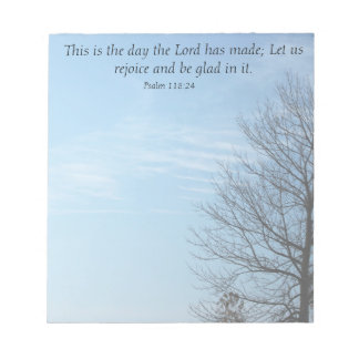 Bloc-note C'est le jour Scripture Notepad