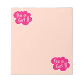 Bloc-note C'est un baby shower rose (Devant)