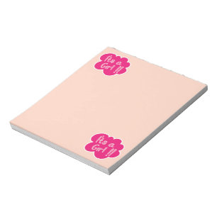 Bloc-note C'est un baby shower rose fille
