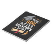 Bloc-note Cette fille a obtenu son diplôme de master (Tourné)