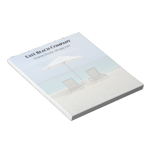Bloc-note Chaises sur Plage parasol Vacances (Incliné)