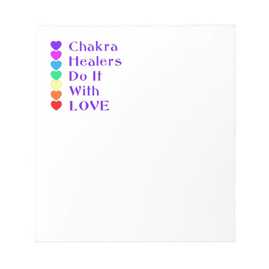 Bloc-note Chakra Healers le font avec amour (Devant)