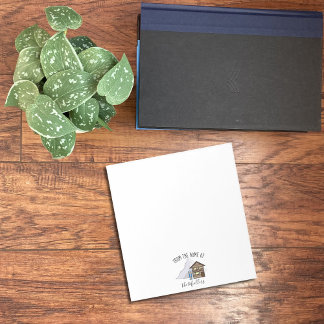 Bloc-note Chalet, montagne et ski Famille personnalisée