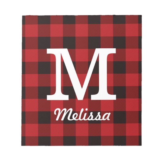 Bloc-note Chalet primitif Bison rouge Boeuf plat (Devant)