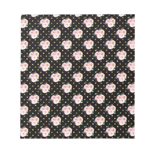 Bloc-note Chalkboard Floral (Devant)