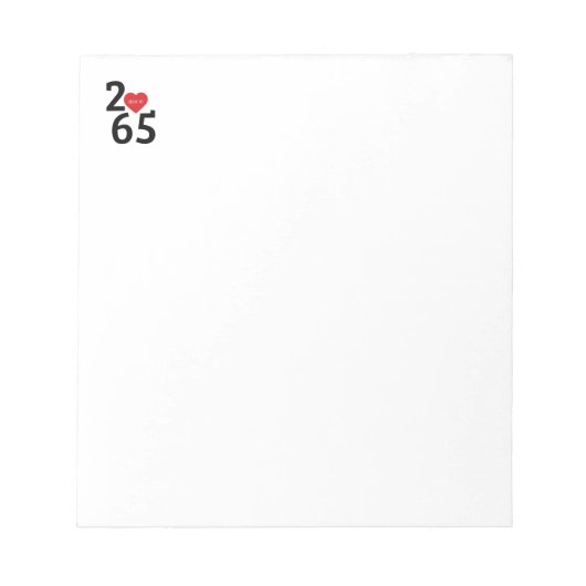 Bloc-note Chambre Numéro 256 dans (Devant)