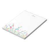 Bloc-note Champ de Fleurs sauvages d'aquarelle mixte (Tourné)