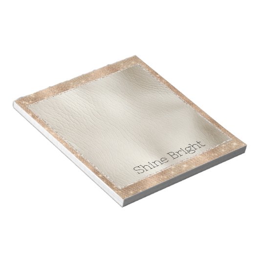 Bloc-note Champagne Glitzy Glam Sparkle (Incliné)