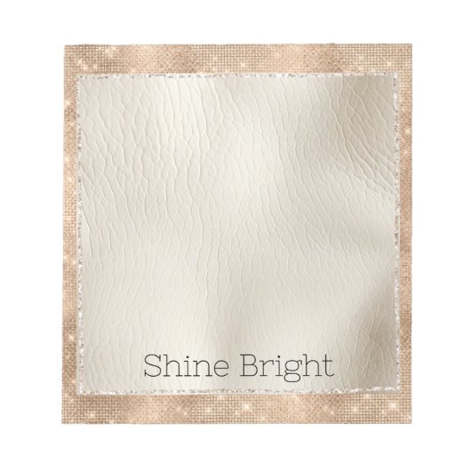 Bloc-note Champagne Glitzy Glam Sparkle (Devant)