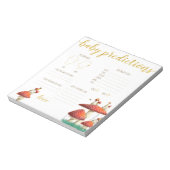 Bloc-note Champignons & abeilles prédictions bébé jeu de dev (Tourné)