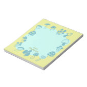 Bloc-note Champignons bleu vert (Tourné)