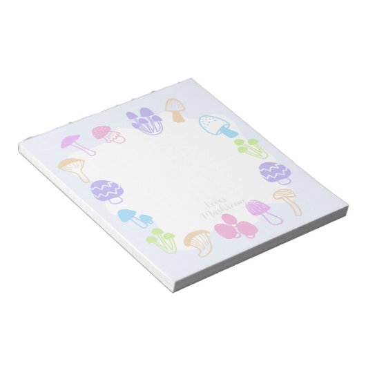 Bloc-note Champignons colorés (Incliné)