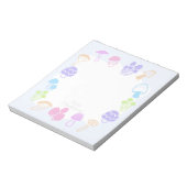 Bloc-note Champignons colorés (Tourné)